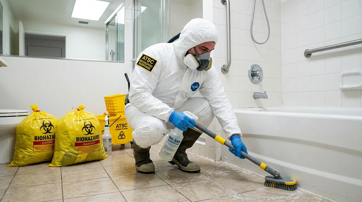 Decontamination equipment deployed for Blood Cleanup in Melrose